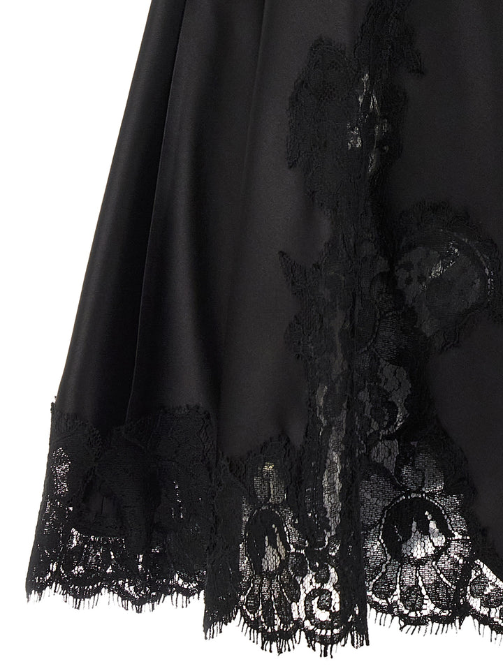 Dolce & Gabbana Satin And Lace Dress Abiti - Nero | cfcd9b5809dbd1433b60a2f49b4c966dd9122b5e