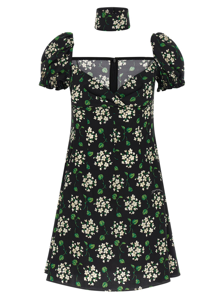 Dolce & Gabbana Flower Print Dress Abiti - Nero | 0a45d8b2bfb619f3b91465a35027668e713a0002
