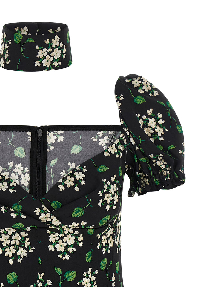 Dolce & Gabbana Flower Print Dress Abiti - Nero | 9ce4a9cef16cb326547aa3c4a27d6ca68e12efe4
