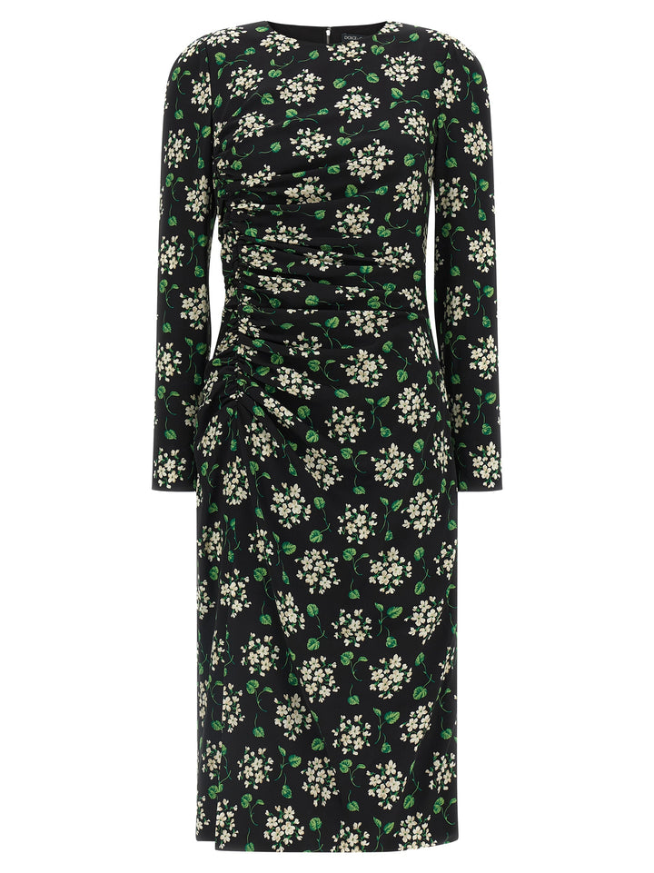 Dolce & Gabbana Flower Print Dress Abiti - Nero | eacc6a47f449a222d1f511ee42eed0f2bfba6c5d