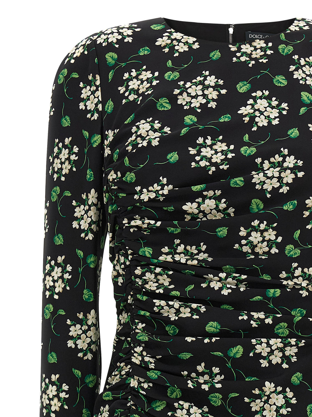 Dolce & Gabbana Flower Print Dress Abiti - Nero | e06f34d77238ce8b1e17c8b5b099677fc02894f4