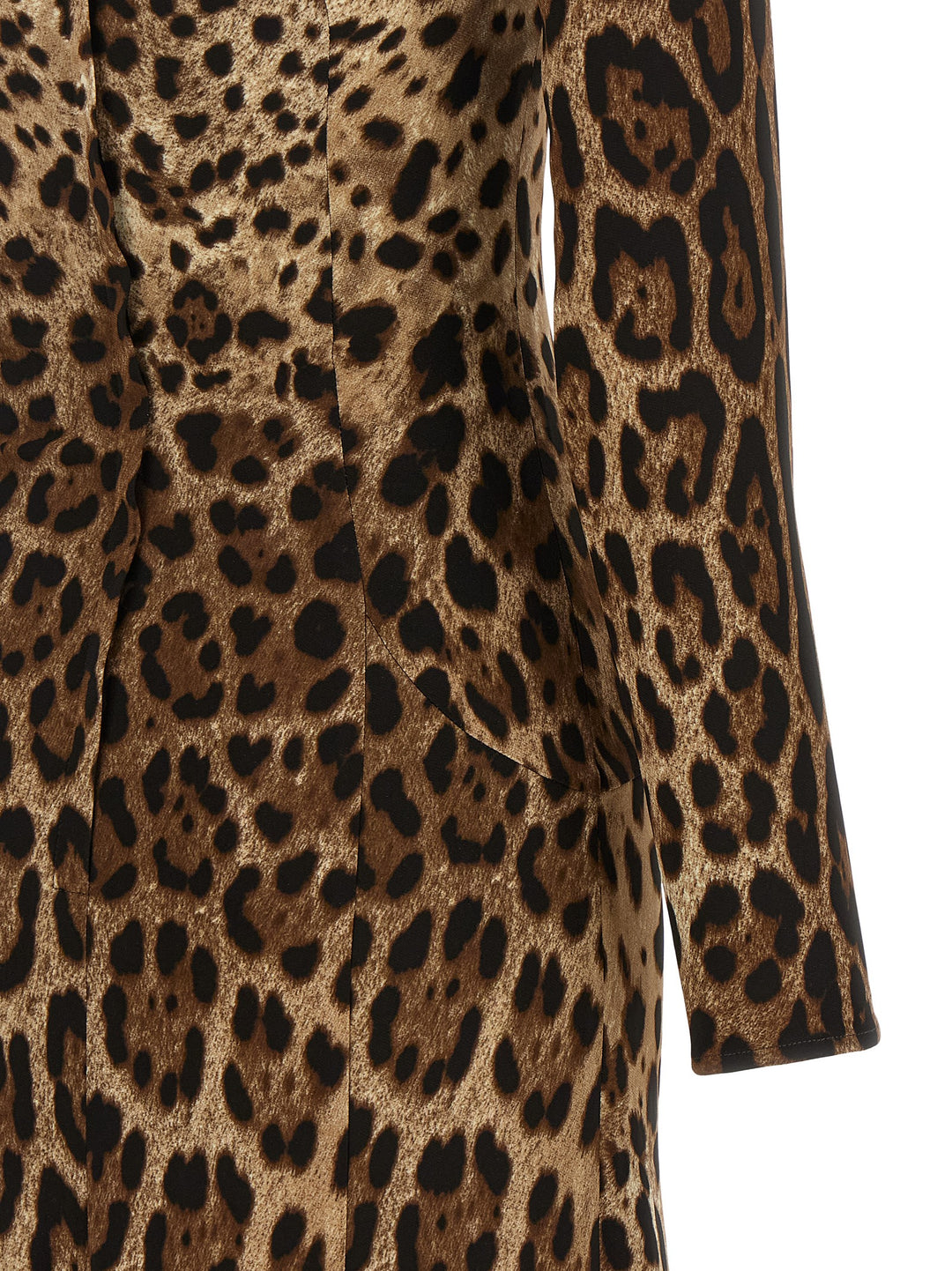 Dolce & Gabbana Animal Print Dress Abiti - Marrone | 302be75918b8f44cd4faf57cf06f771bbdfdb541