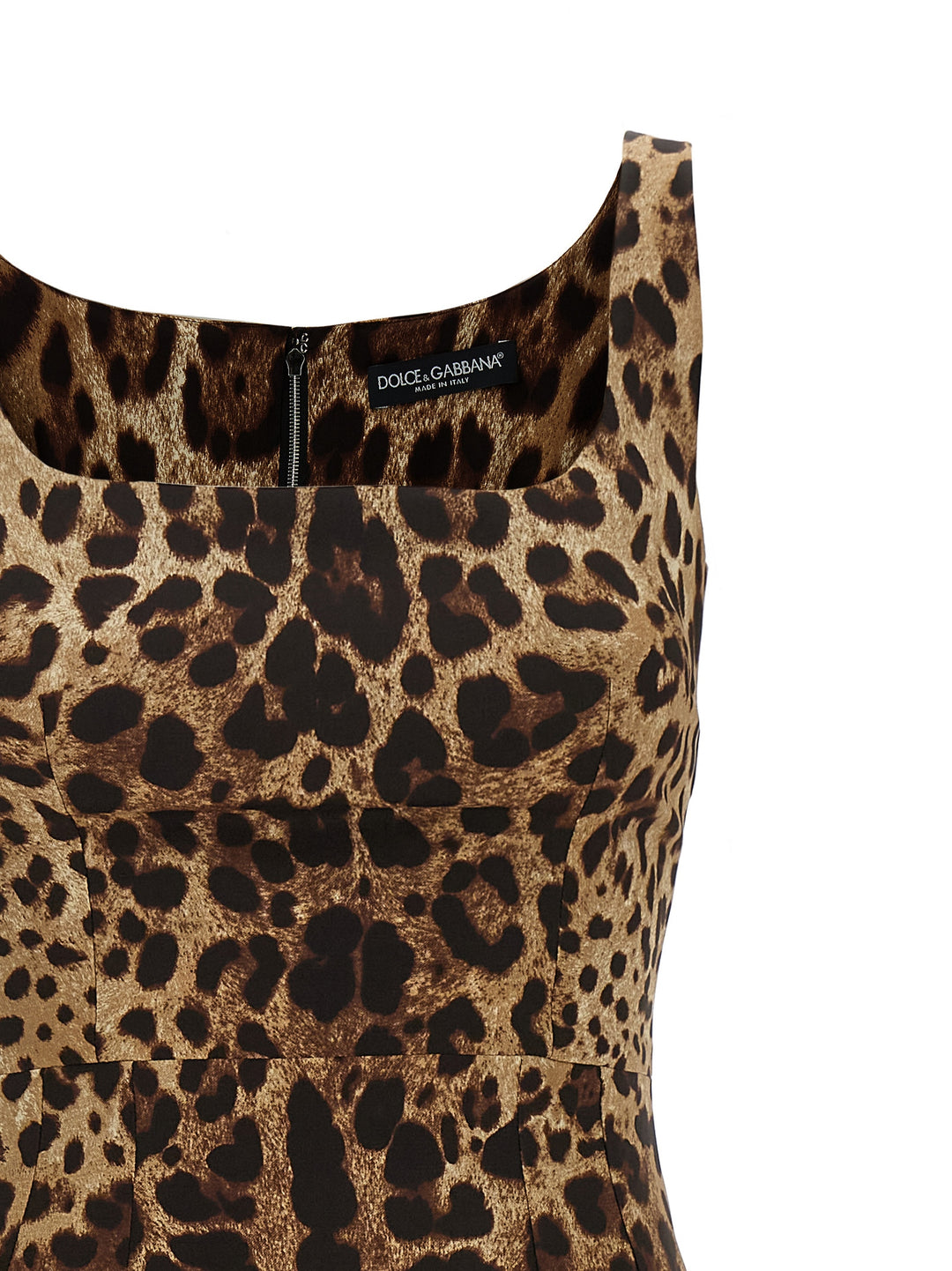 Dolce & Gabbana Silk Charmeuse Dress Abiti - Marrone | 096538e65f3f893b9ae41ff43ae0c361cfc1508b