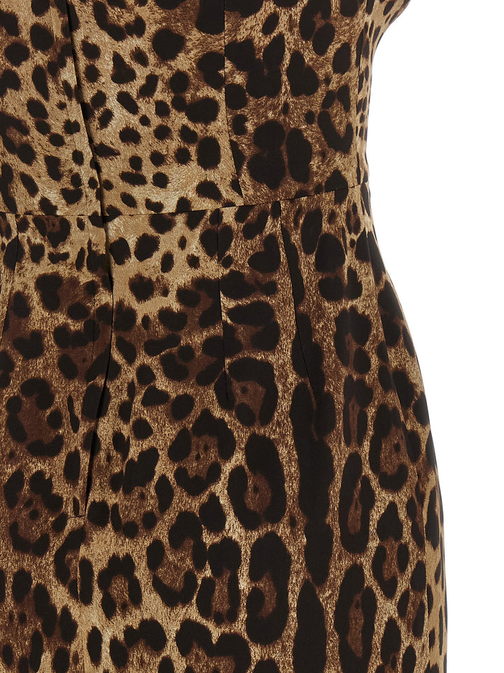 Dolce & Gabbana Silk Charmeuse Dress Abiti - Marrone | aabda9d8fa03bf552d5626bfcb6c183c5f62f4f9