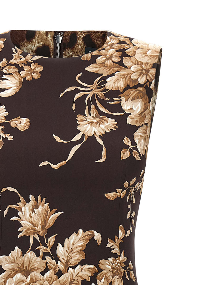 Dolce & Gabbana Rose Print Dress Abiti - Multicolor | 90db23fcecb0cf23bc999928a042ab2f089cf7c6