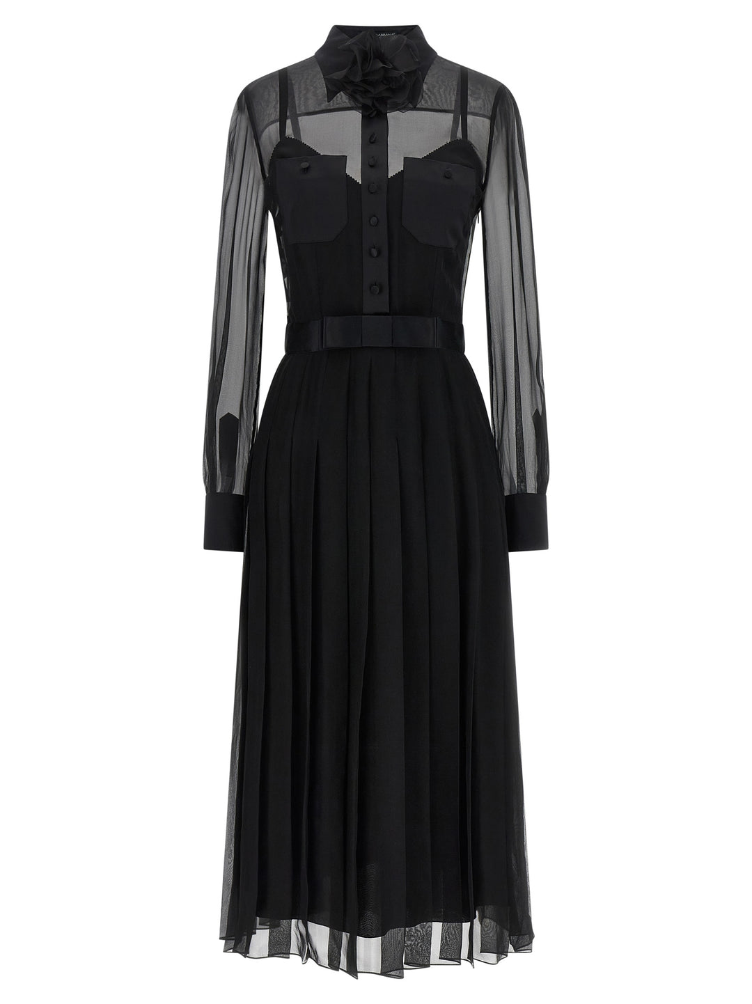Dolce & Gabbana Chiffon Dress Abiti - Nero | 2d0036c72a84c15ad7b8b58a6329d94e92490722