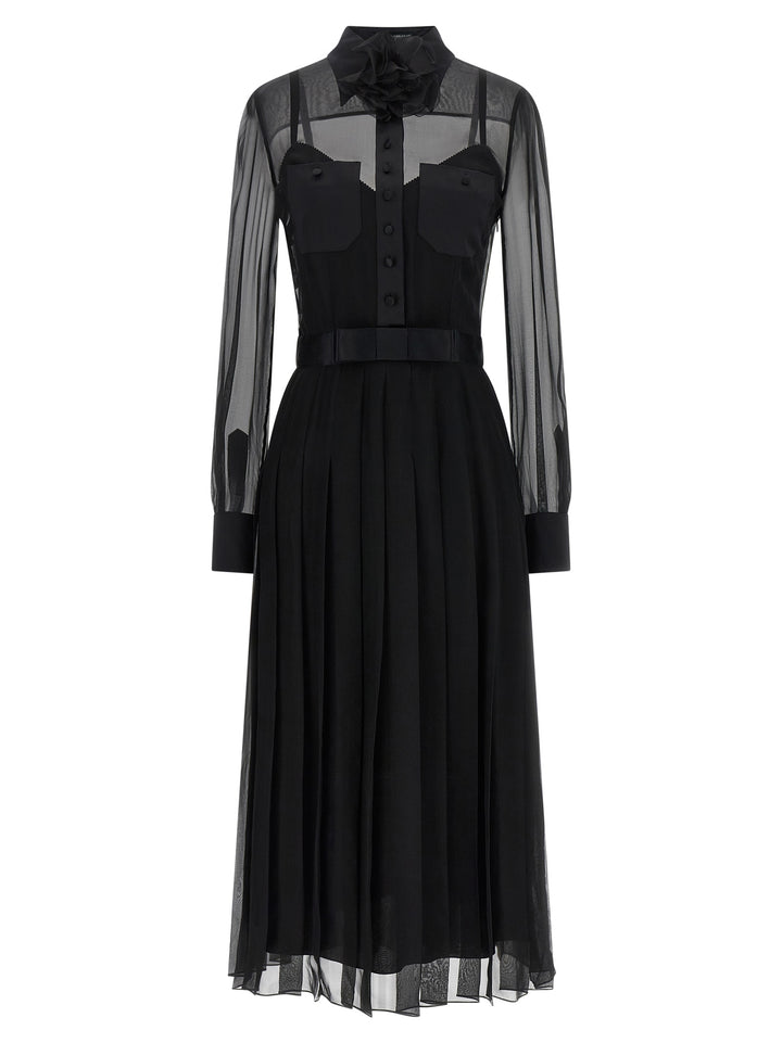 Dolce & Gabbana Chiffon Dress Abiti - Nero | 2d0036c72a84c15ad7b8b58a6329d94e92490722