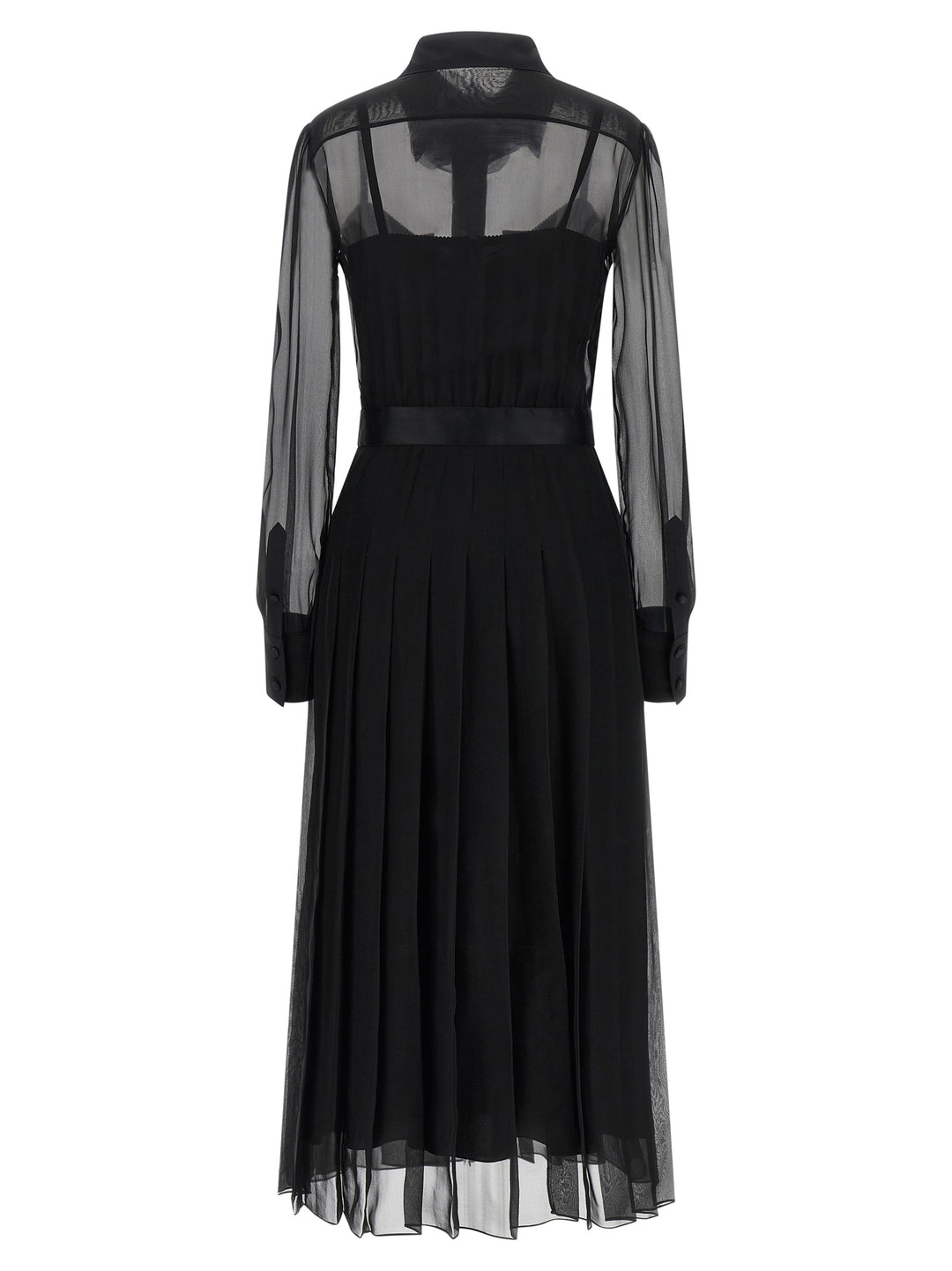 Dolce & Gabbana Chiffon Dress Abiti - Nero | bd1755f507075c0962a90a1fe89326333679c8f1