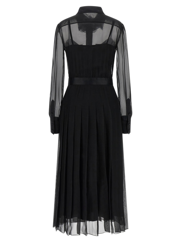 Dolce & Gabbana Chiffon Dress Abiti - Nero | bd1755f507075c0962a90a1fe89326333679c8f1