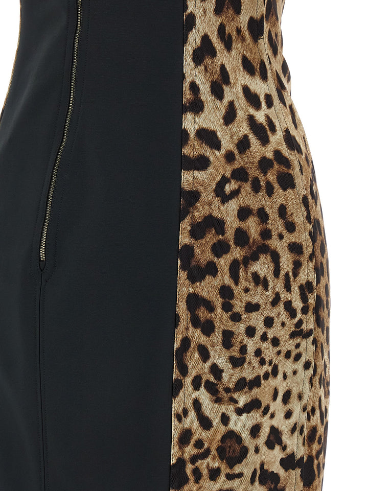 Dolce & Gabbana Animal-Print Corset Dress Abiti - Marrone | 56057f7a0dad78c5fc2b494941ccf600a8189994