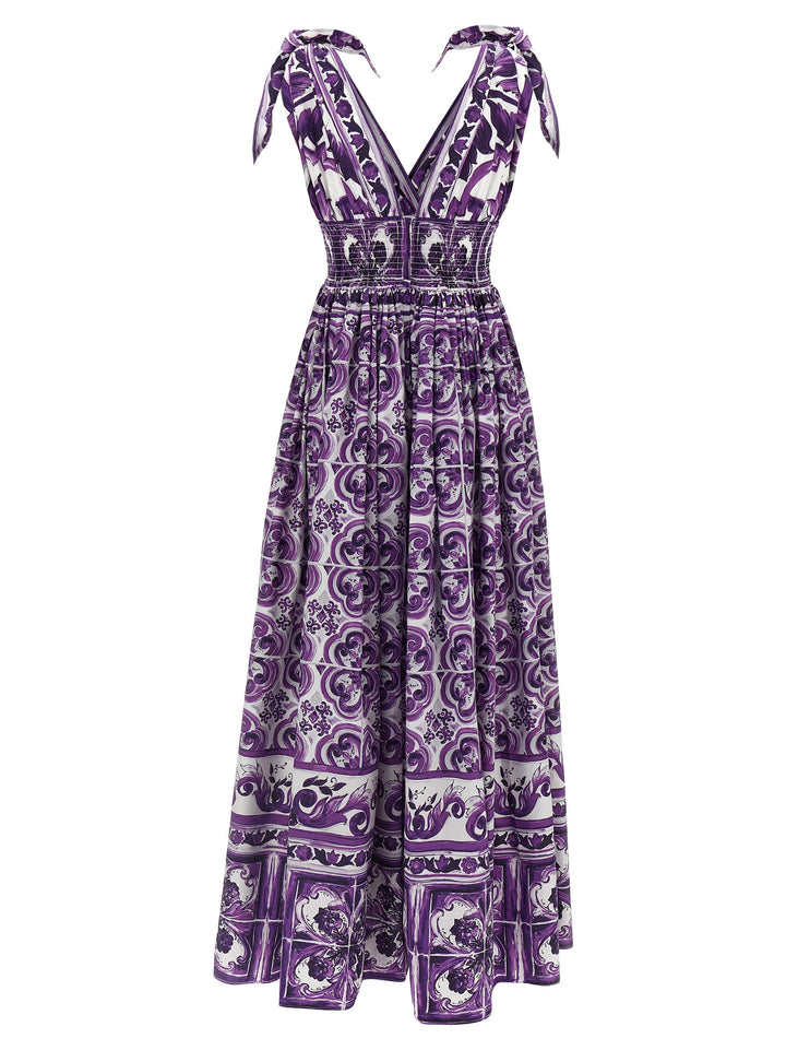 Dolce & Gabbana Maiolica Abiti - Viola | 997efe95a1bba38bedc81fafdb55fabf18da885a