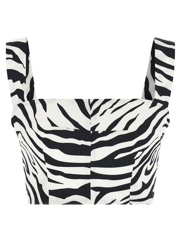 Zebra Top Bianco/Nero