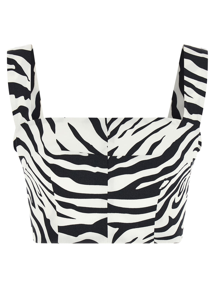Dolce & Gabbana Zebra Top - Bianco/Nero | fc507e8e17b8e18b1ae149e09cbcb24367eb84f0