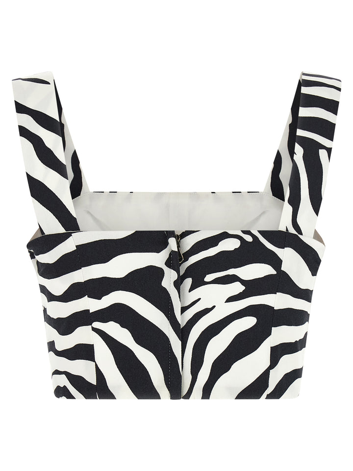 Dolce & Gabbana Zebra Top - Bianco/Nero | 503db964e61ee4c27bc873b6ec5d84bc439e8bf4