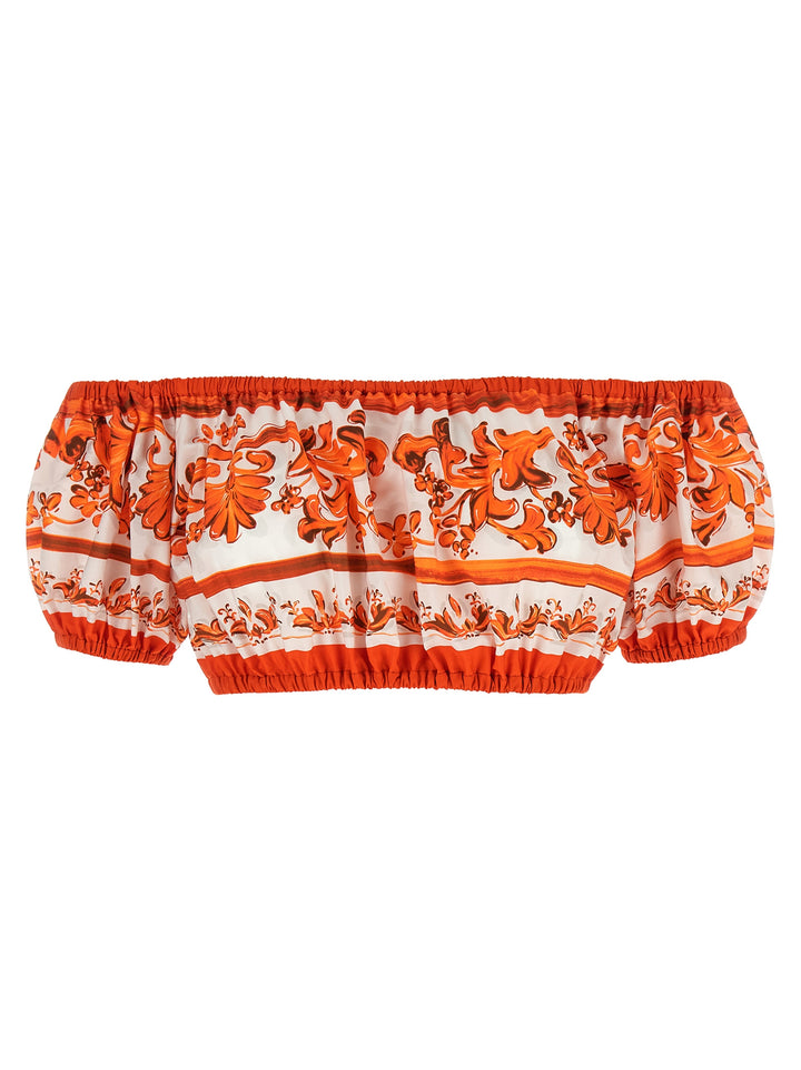 Dolce & Gabbana Maiolica Top - Arancione | c7f3eac29b9d107ad401458324b98ccccaf53220
