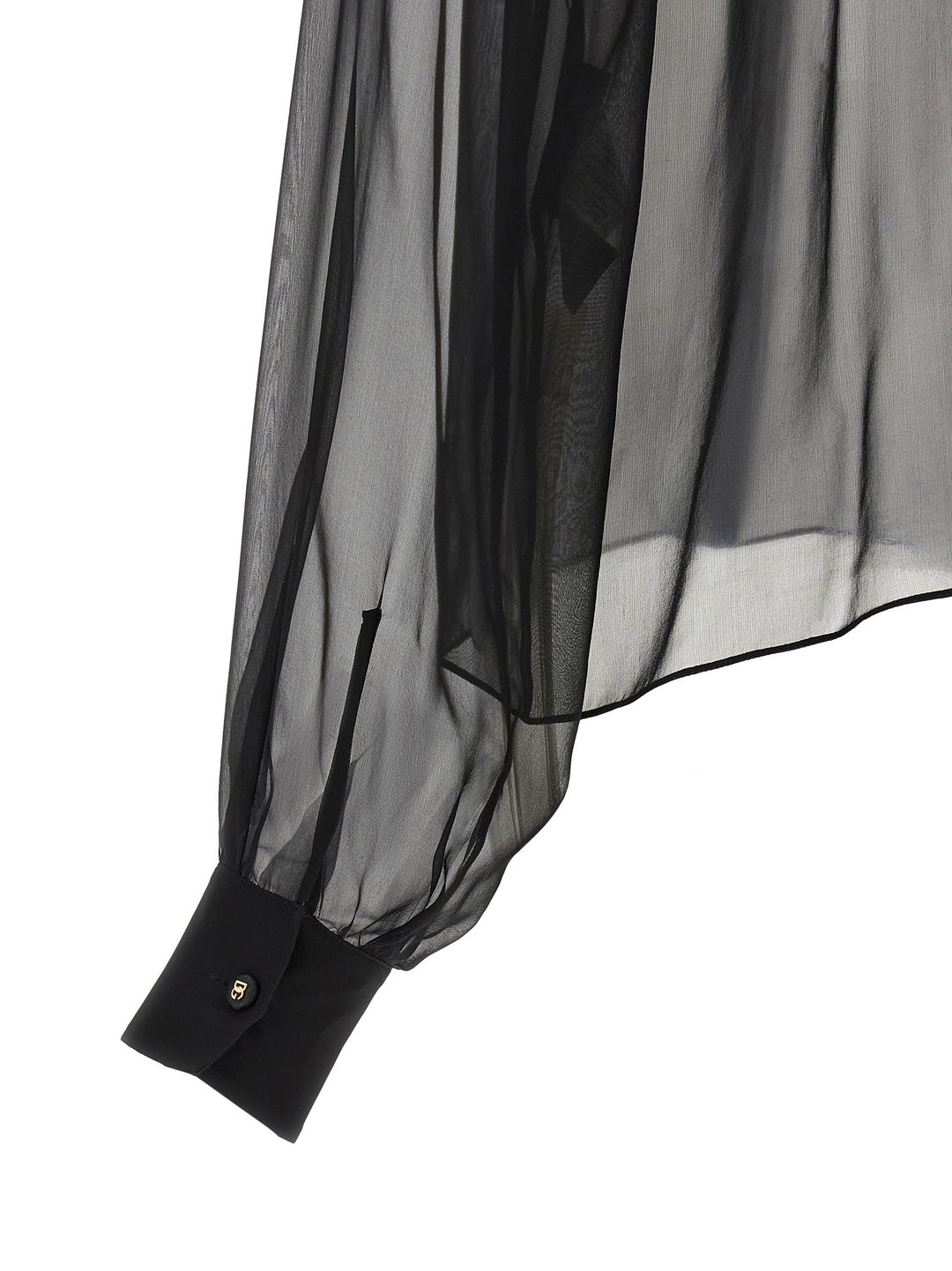Dolce & Gabbana Chiffon Blouse With Flower Camicie - Nero | c309ea05d1cd7870e1094230f5cd25a80e039518