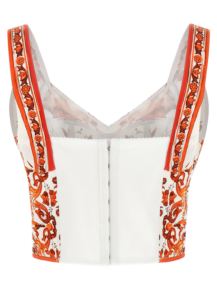 Dolce & Gabbana Maiolica Top - Arancione | a919f5127b6d4c7f63df408393b1acad2ff93b87