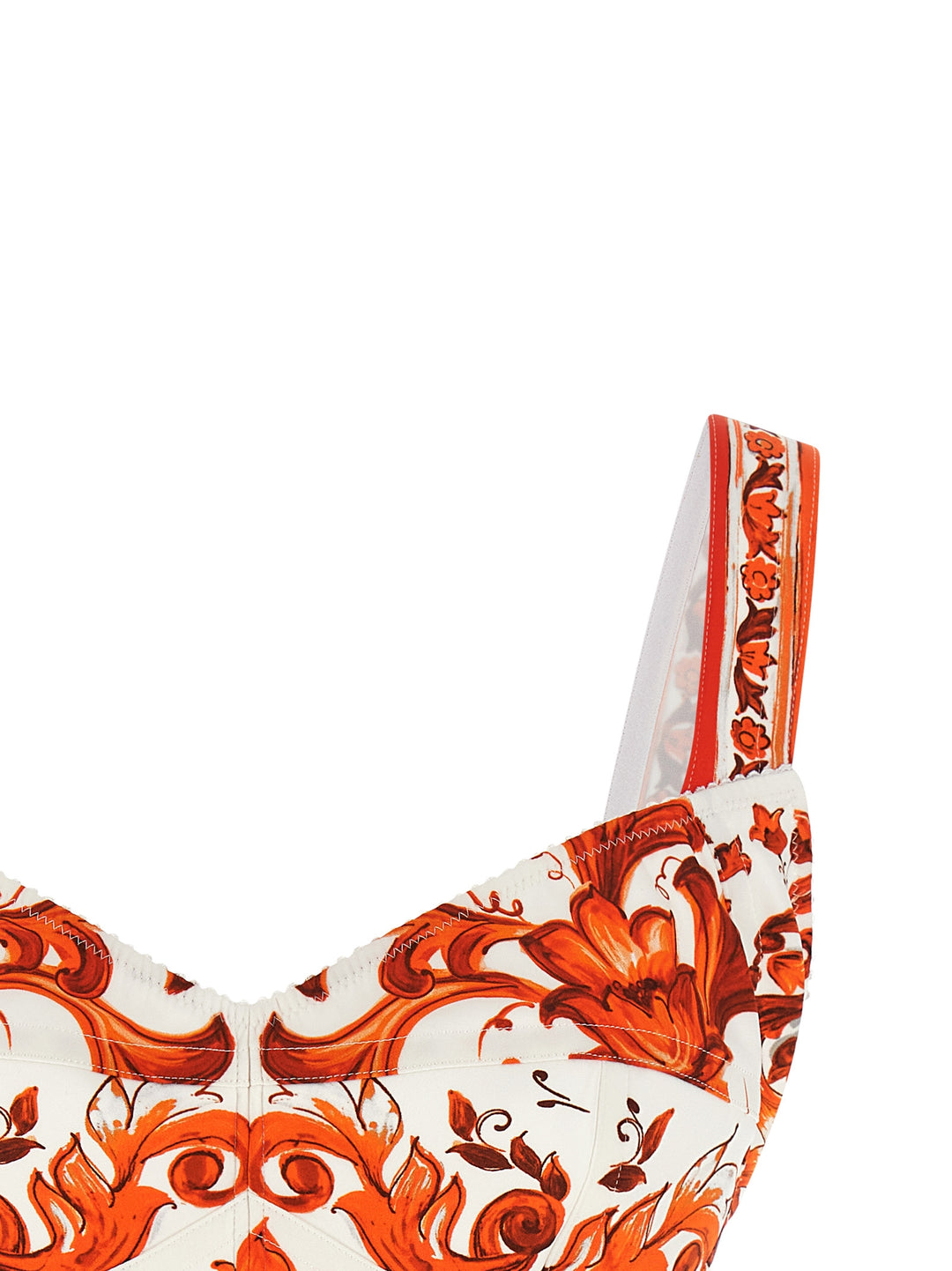Dolce & Gabbana Maiolica Top - Arancione | c17e2539a8e61cba480bce19524b0aa5efc91e03