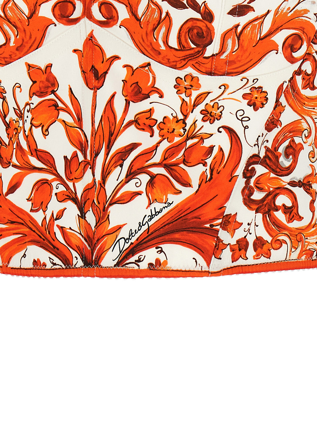 Dolce & Gabbana Maiolica Top - Arancione | fbf026737d578981b789240f9bc381eb6392af3b
