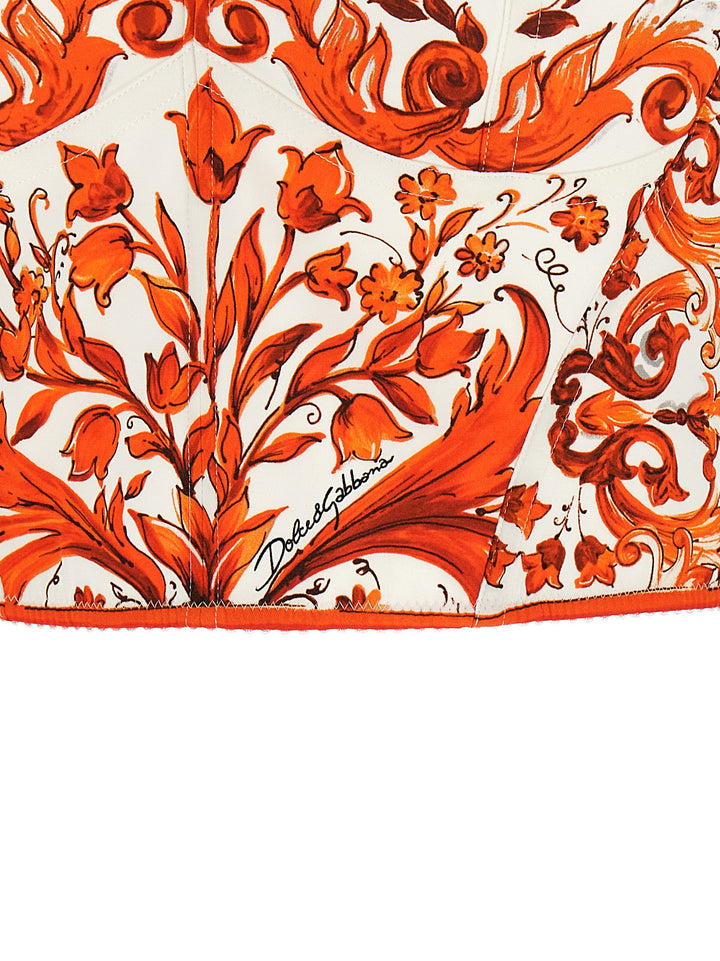 Dolce & Gabbana Maiolica Top - Arancione | fbf026737d578981b789240f9bc381eb6392af3b