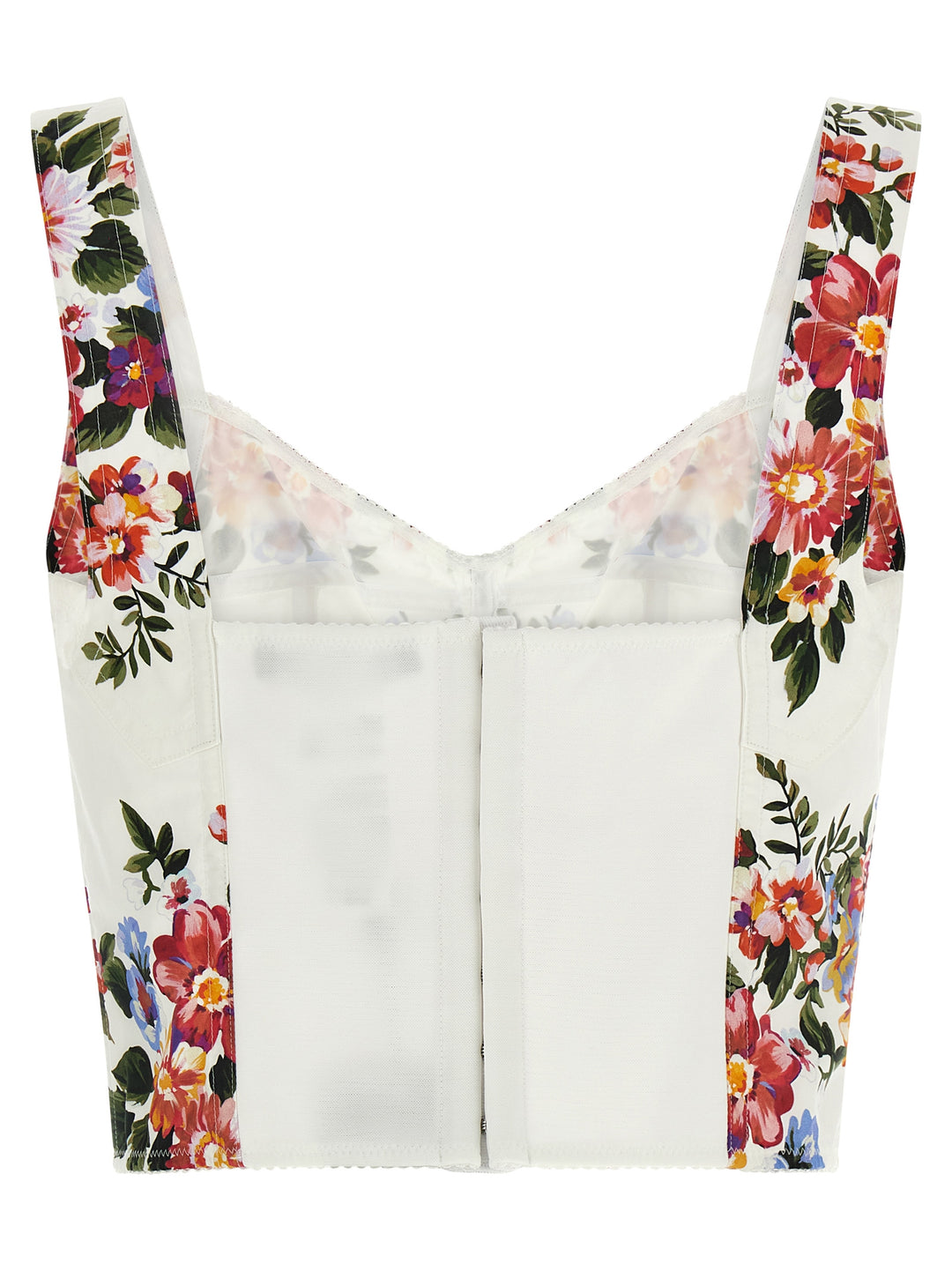 Dolce & Gabbana Mazzo Di Fiori Top - Bianco | 9c58e4b84863ae341198c22c8e2e1907998db619