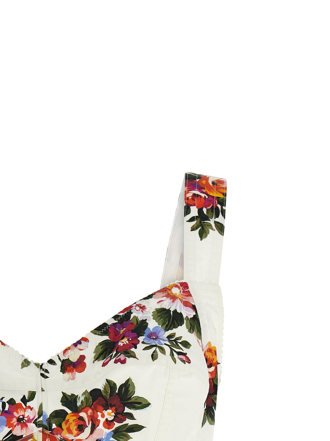 Dolce & Gabbana Mazzo Di Fiori Top - Bianco | 3b23758b9904263685996f5ae28d6ecf79c578e0