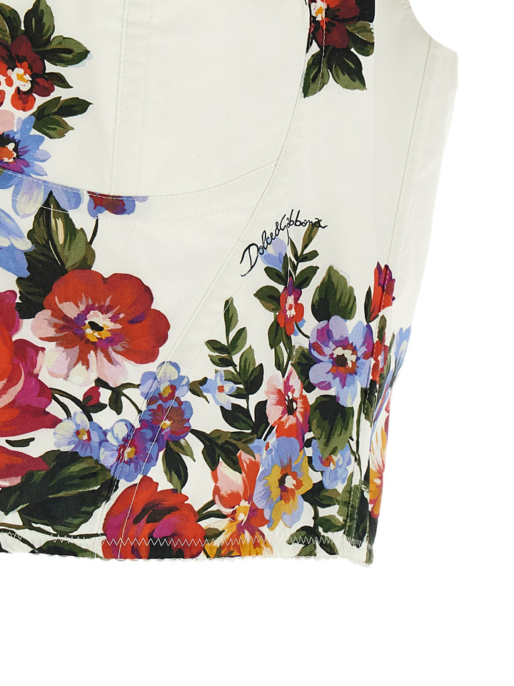 Dolce & Gabbana Mazzo Di Fiori Top - Bianco | e3032106a42db3e6dc584ef86835c239e74c5105