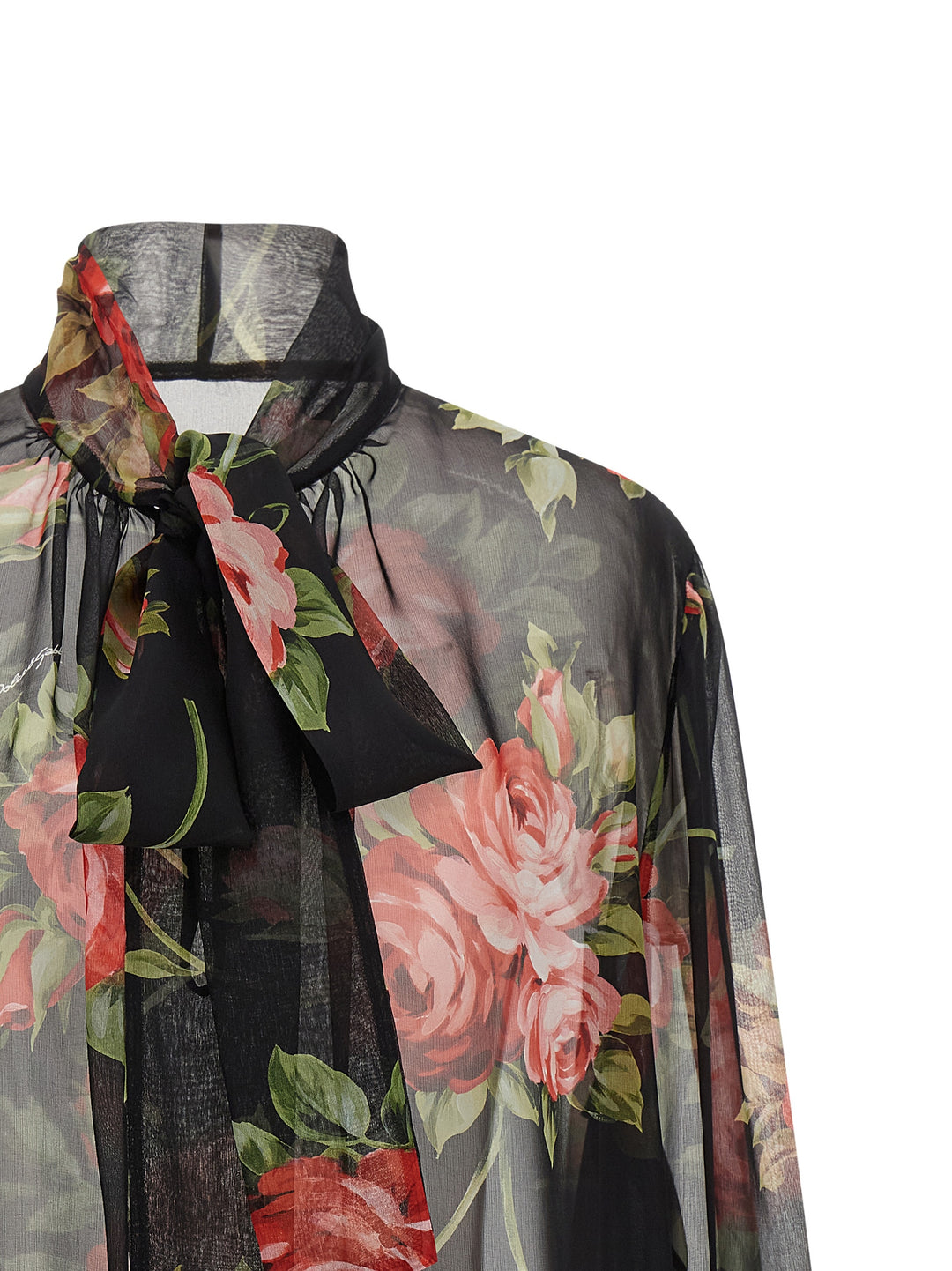 Dolce & Gabbana Bouquet Rose Top - Nero | 8ff40c4b1658c76878f3be935f66ed3e3972dfff