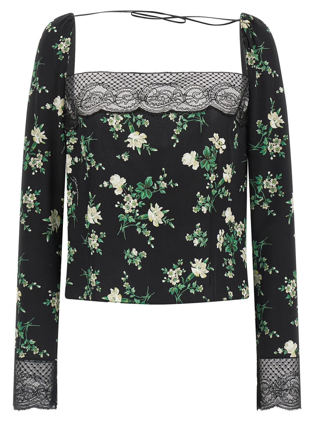 Dolce & Gabbana Flower Print Top Top - Nero | 2fc9fd884bbe3c665869380b7960c9097e95b0d6