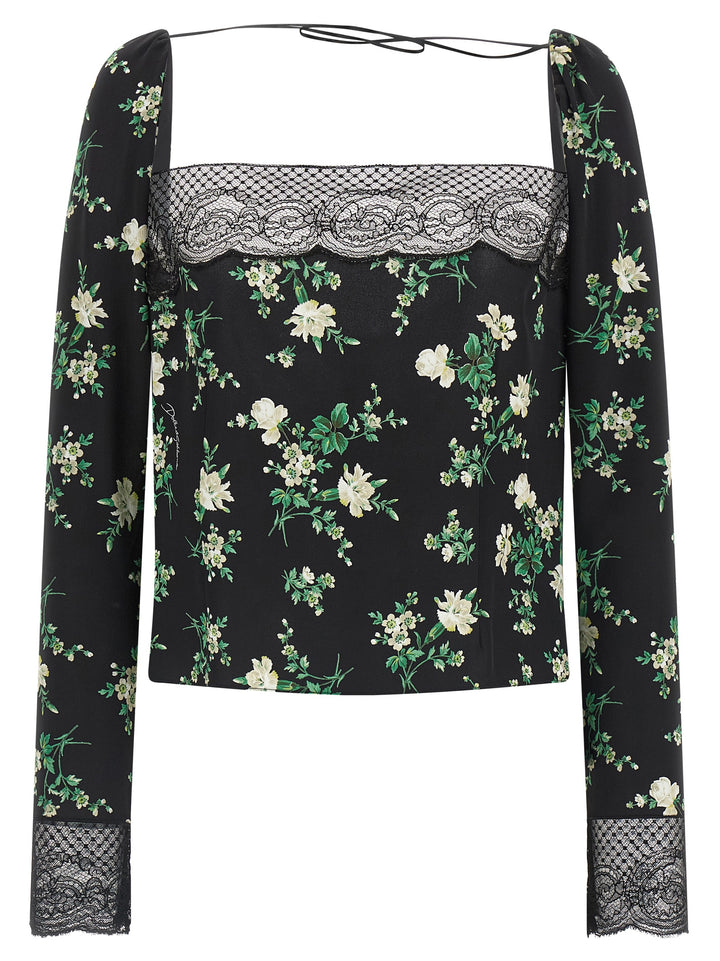 Dolce & Gabbana Flower Print Top Top - Nero | 2fc9fd884bbe3c665869380b7960c9097e95b0d6