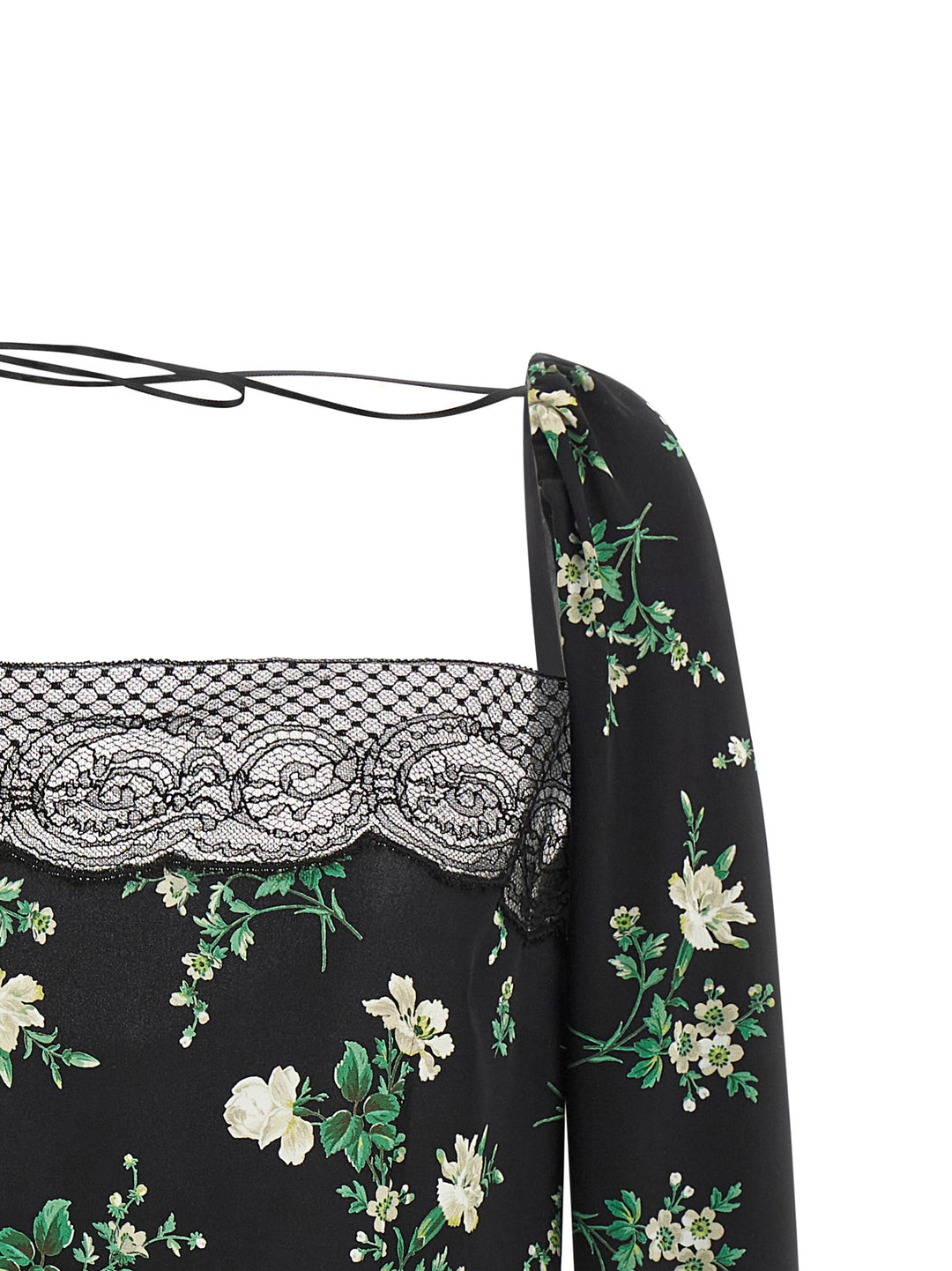 Dolce & Gabbana Flower Print Top Top - Nero | 8f7c330ea4283a1c88362b650586dc40835b17ad