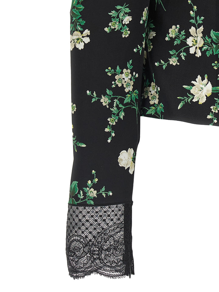 Dolce & Gabbana Flower Print Top Top - Nero | 497c67910071cd0caf0e436b45f3ae4cadbc9171