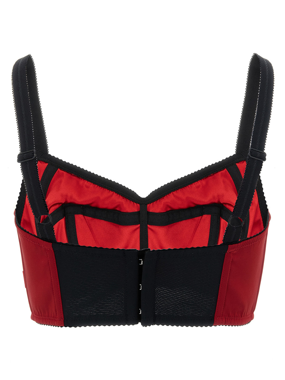 Dolce & Gabbana Bustier Top With Stitching Top - Rosso | 6d5e6f011a8a0bad455470855e2dc731a8c3da00