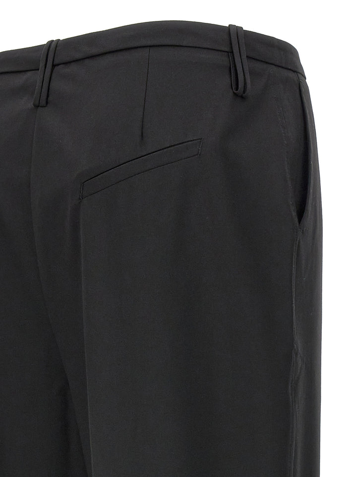 Pleated Trousers Pantaloni Nero