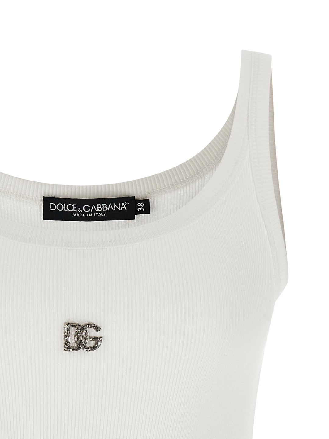 Dolce & Gabbana Dg Top - Bianco | d4497ac860604d9f3b035ea8109aedea2db144a4