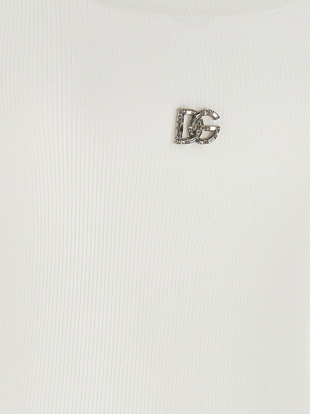 Dolce & Gabbana Dg Top - Bianco | 1b7c68fe278749813e3b3bf61bb92464bf23e424