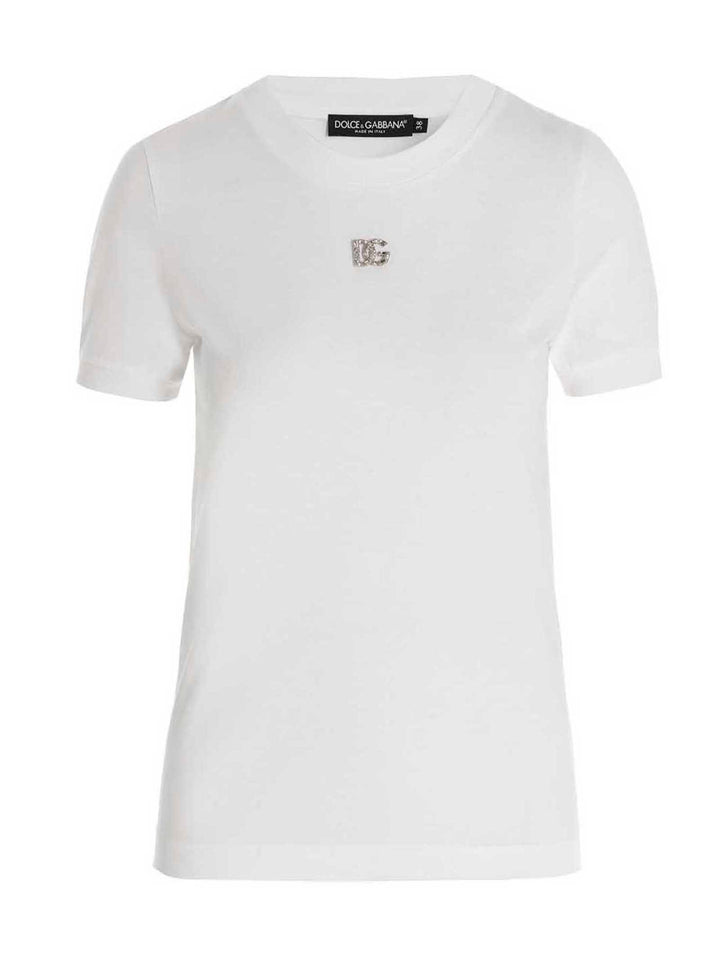 Dolce & Gabbana Logo T shirt - Bianco | f8efda144499a10c677a513b862d98b4fada526e