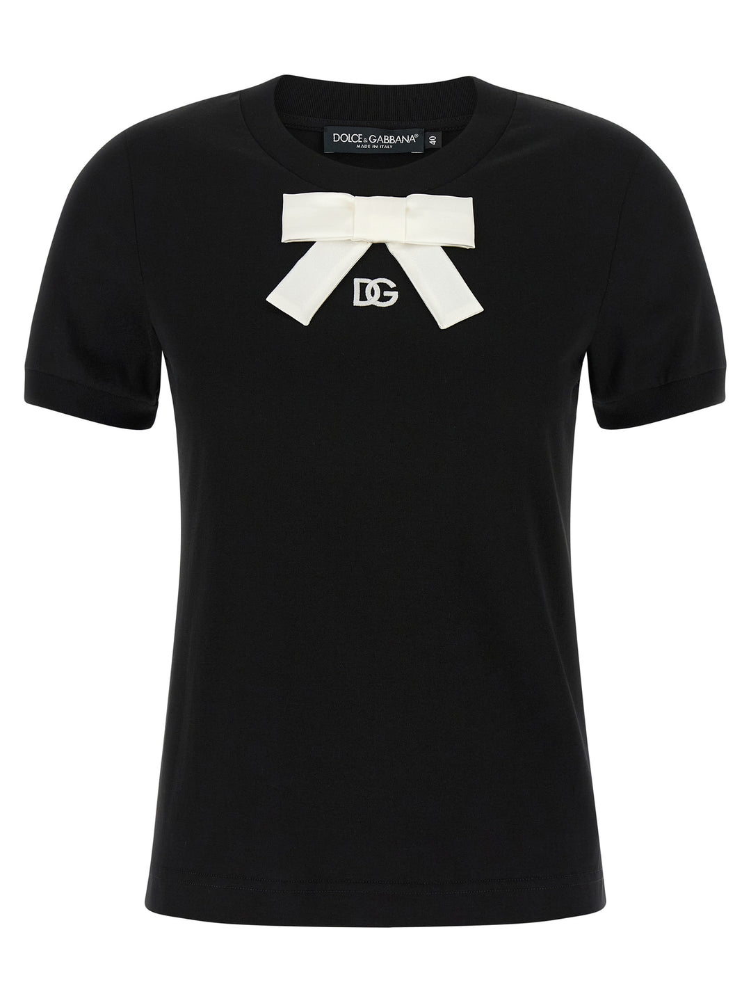 Dolce & Gabbana Bow T shirt - Nero | 549b096852c04eb21ad77a07e077fa2e1aac7cca
