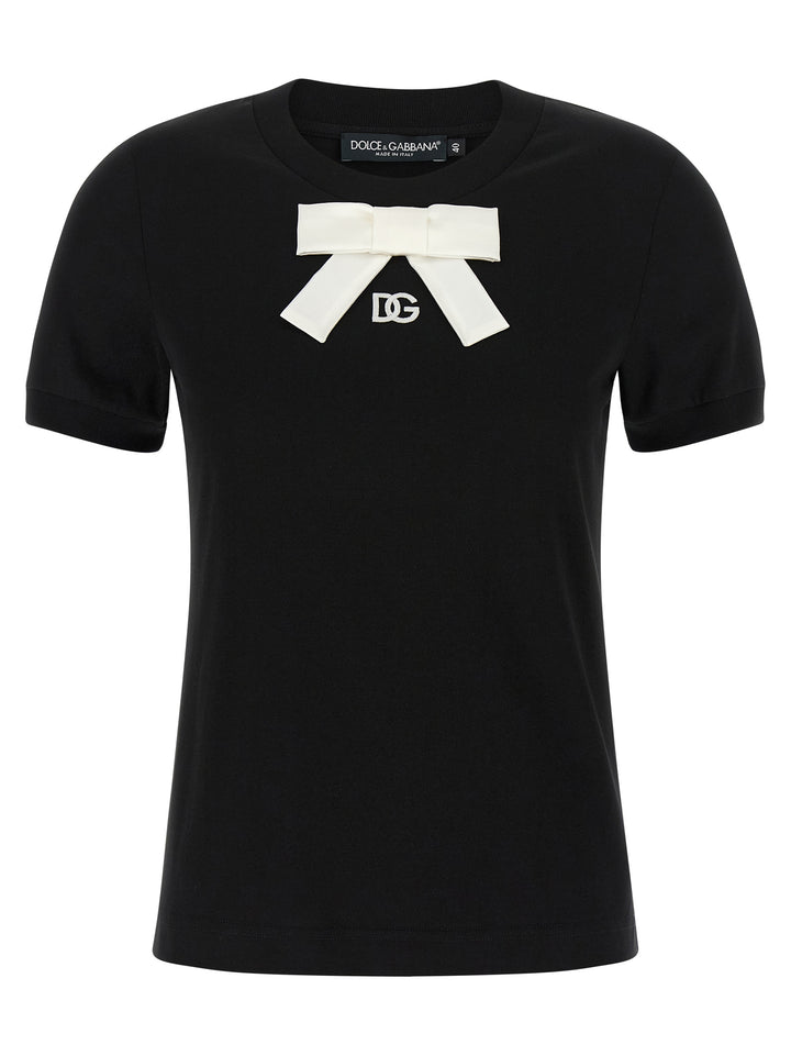 Dolce & Gabbana Bow T shirt - Nero | 549b096852c04eb21ad77a07e077fa2e1aac7cca