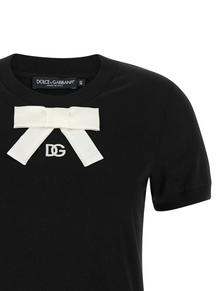 Dolce & Gabbana Bow T shirt - Nero | 5efb088f424abd6ab3e2309ba5843877aab9279a