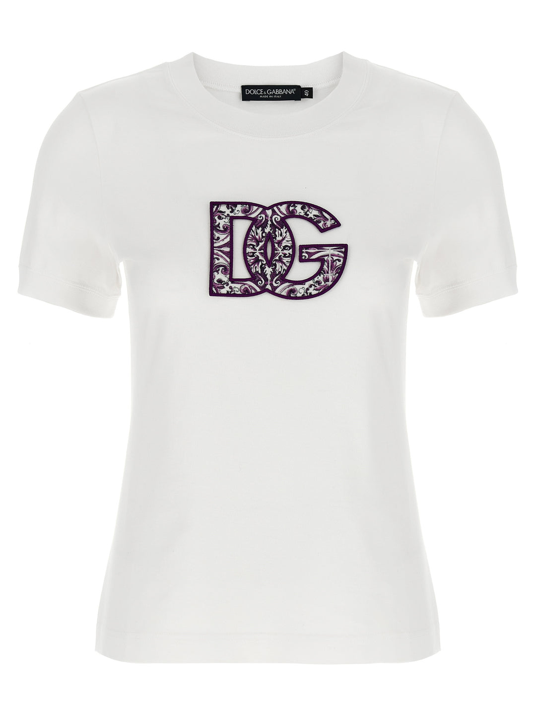 Dolce & Gabbana Maiolica T shirt - Bianco | a7fd93766ad17f6c890c3f6b7e6bbfaec4f44450