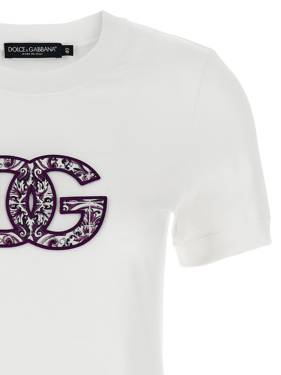 Dolce & Gabbana Maiolica T shirt - Bianco | 04e9b82732a19420563a4108d583fd1d354cfbb5