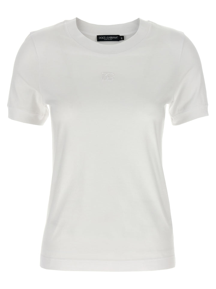 Dolce & Gabbana Logo Embroidery T shirt - Bianco | 7ea96cae78bdb6f20ebf160c23f3060e4c8eebde