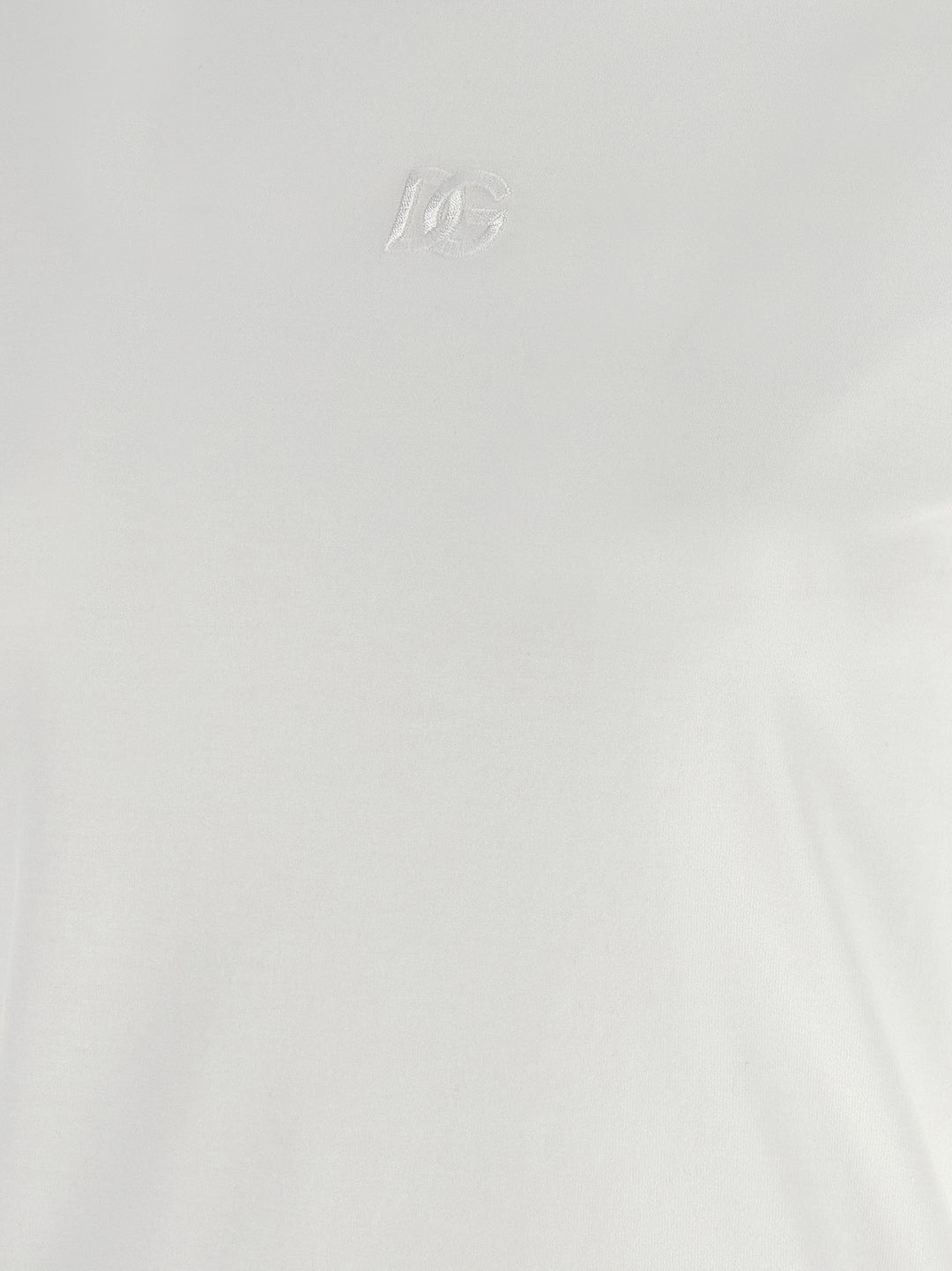 Dolce & Gabbana Logo Embroidery T shirt - Bianco | 9283f2e04f01a142fe70d947051d4ac59b28c421
