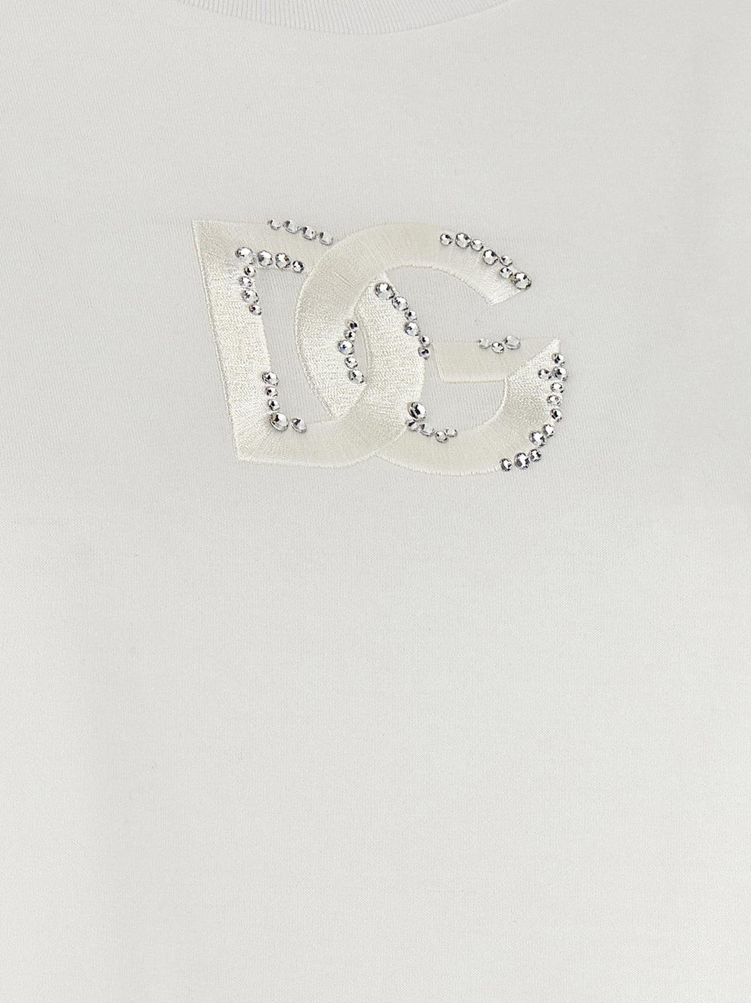 Dolce & Gabbana Logo Embroidery T shirt - Bianco | 01b01234dcb855273c0a41d07eb5bd193c363357
