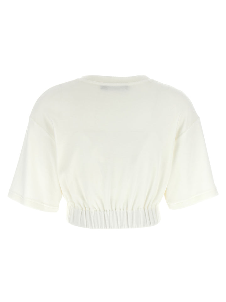 Dolce & Gabbana Logo Chenille Top Top - Bianco | bf5f0f5dcf781e3d735114818e4ad49e10395c15