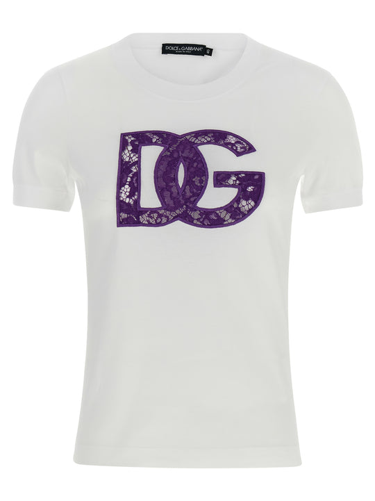 Lace T Shirt Bianco