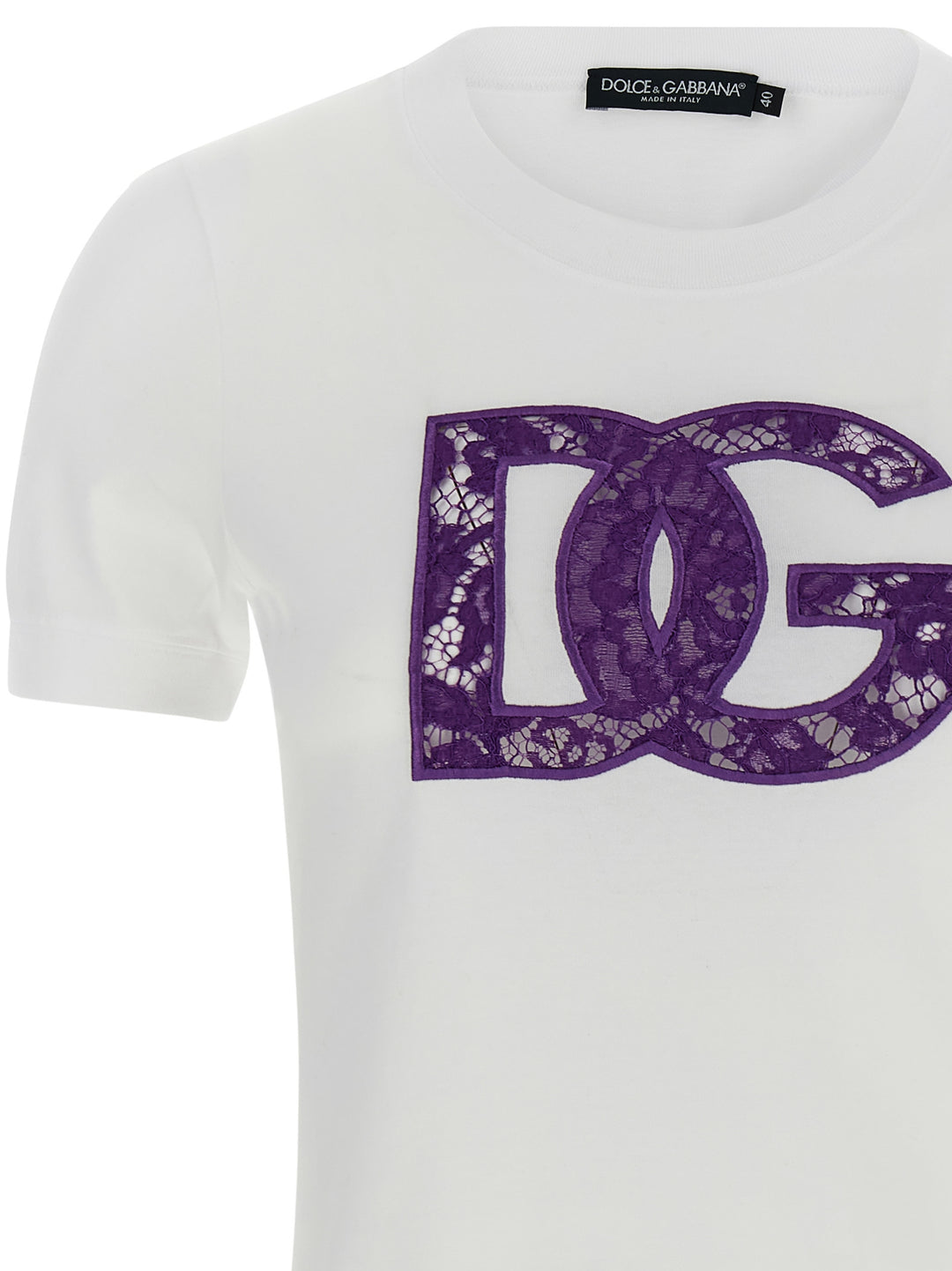 Dolce & Gabbana Lace T shirt - Bianco | 5058b20221a929d2e95a0cd6fd6872301c39d907