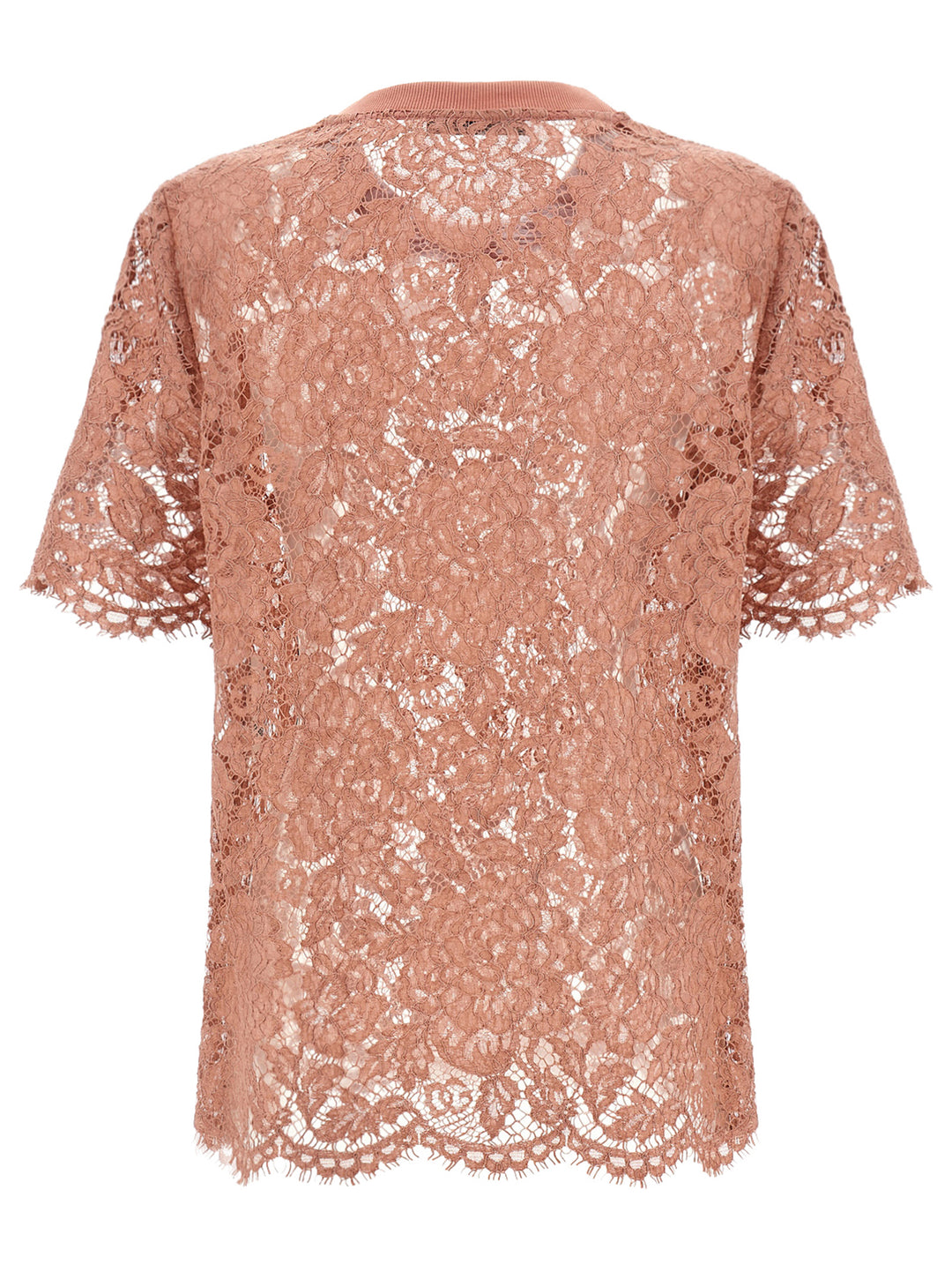 Dolce & Gabbana Lace T shirt - Rosa | d170a0c142a9727942960f6c4632c142b340e524