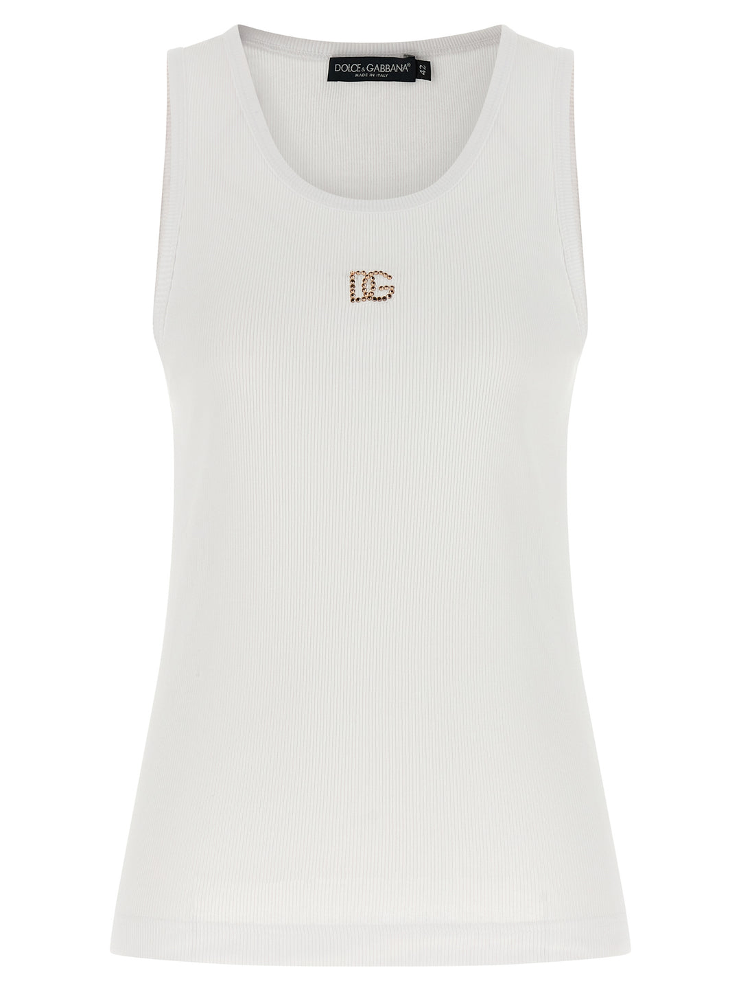 Dolce & Gabbana Dg Top - Bianco | 1c135d5cac05bc9969b3af777ef915b3892594b8